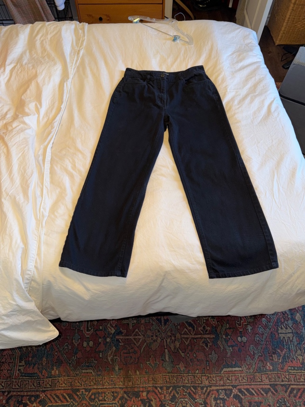 Frank And Oak Black Wide Leg Jeans – Size 8 - Picture 8 of 13
